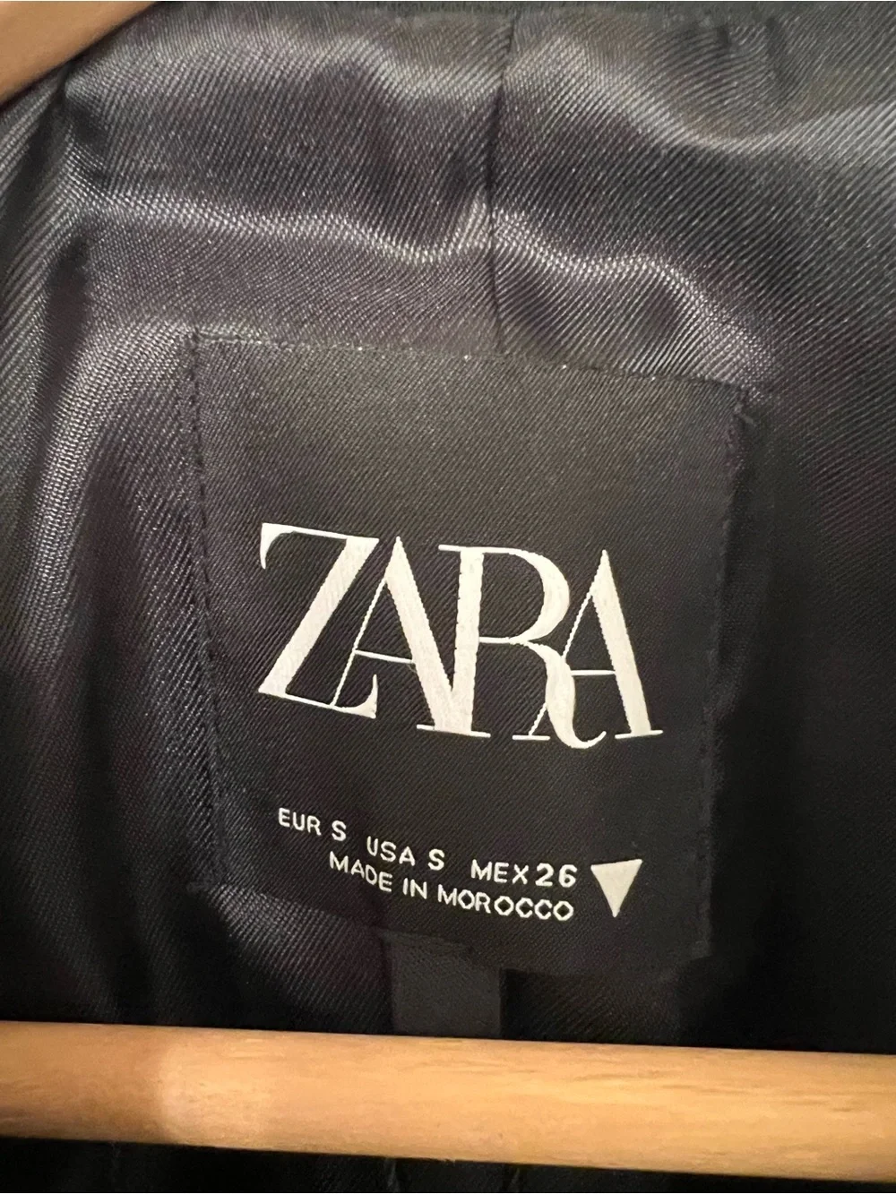 Zara Structured Blazer – Black, Size Small, NWT - Picture 5 of 5